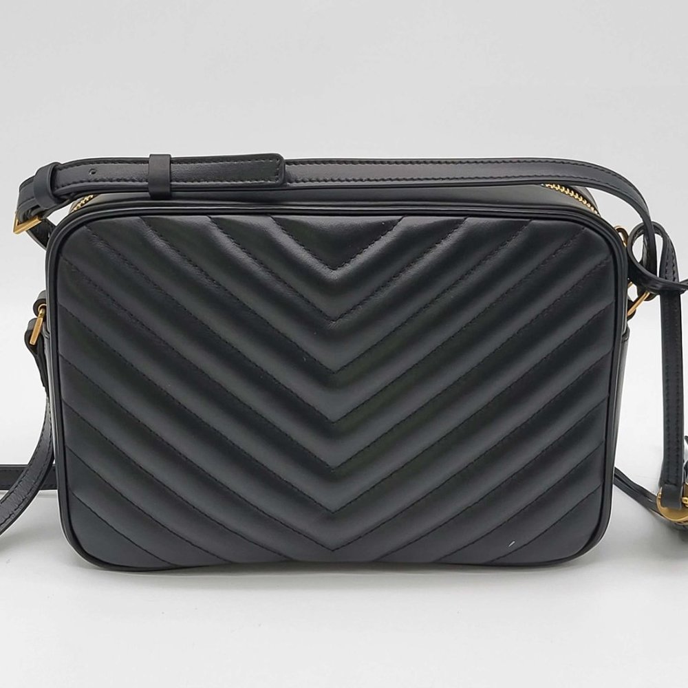 100% Authentic Yves Saint Laurent Lou Matelasse Leather Camera Crossbody Bag - Picture 3 of 13
